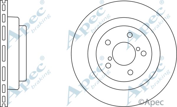 APEC BRAKING Тормозной диск DSK2456